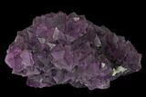 Purple Octahedral Fluorite Crystal Cluster - China #149675-2